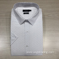 Clearness clean male print short sleeve shirt